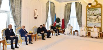 Azerbaijani President, Emir of Qatar held an expanded meeting