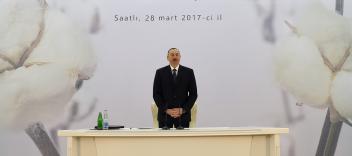 Ilham Aliyev attended conference on development of cotton-growing