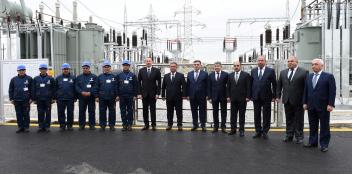 Ilham Aliyev inaugurated Sarijalar substation in Saatli district