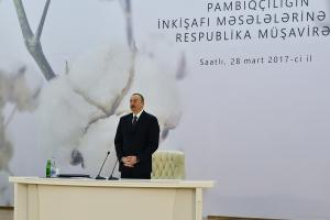 Opening speech by Ilham Aliyev at the conference on development of cotton-growing in Azerbaijan