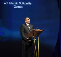 Speech by Ilham Aliyev at the ceremony of Baku 2017 Islamic Solidarity Games journey starts from the Caspian