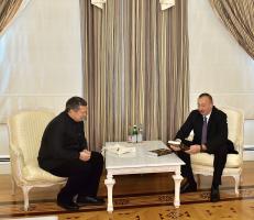 Ilham Aliyev met with TV and radio host of All-Russia State Television and Radio Broadcasting Company Vladimir Solovyov