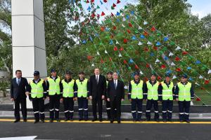 Ilham Aliyev opened Salahli-Balchili-Aghgiragli-Varvara-Jirdakhan highway in Yevlakh