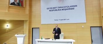 Ilham Aliyev chairs republican conference of non-oil exporters in Yevlakh