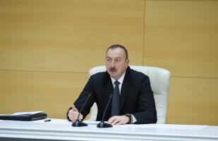 Closing speech by  Ilham Aliyev at the republican conference of non-oil exporters