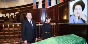 Ilham Aliyev attended farewell ceremony for acclaimed scientist, academician Rafiga Aliyeva