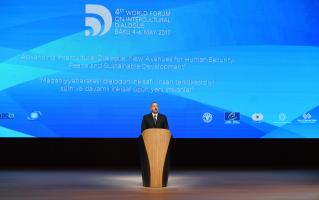 Speech by Ilham Aliyev at the opening of 4th World Forum on Intercultural Dialogue