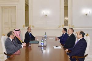 Ilham Aliyev received Saudi Minister of State for Gulf Affairs