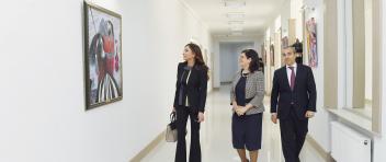First Vice-President Mehriban Aliyeva attended the opening of the newly renovated educational block of Azerbaijan State University of Culture and Arts in Baku