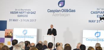 Ilham Aliyev attended opening of 24th International Caspian Oil & Gas Exhibition and Conference