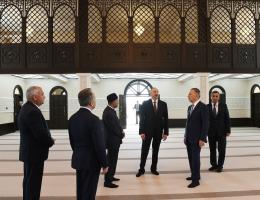 Ilham Aliyev viewed newly-built mosque in Jojug Marjanli village