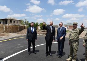 Ilham Aliyev toured Jojug Marjanli village