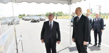 Ilham Aliyev viewed works done in Jojug Marjanli village