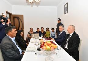 Ilham Aliyev viewed villager Ogtay Haziyev`s house