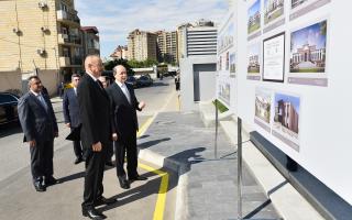 İlham Əliyev Nərimanov Rayon Məhkəməsinin yeni inzibati binasının açılışında iştirak edib