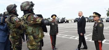 Visit of Ilham Aliyev to Shirvan