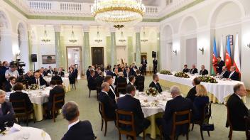 Polish President hosted official reception for President of Azerbaijan