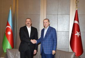 Ilham Aliyev, President Recep Tayyip Erdogan held a meeting and dined together