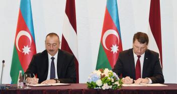 Azerbaijan, Latvia signed documents