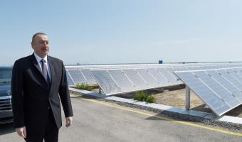 Ilham Aliyev opened Pirallahi solar power plant