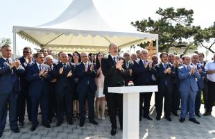 Ilham Aliyev inaugurated drinking water supply project in Pirallahi district