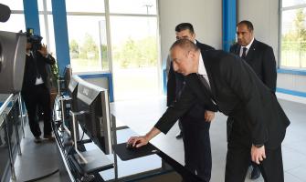 İlham Əliyev Balakən Su Elektrik Stansiyasının açılışında iştirak edib