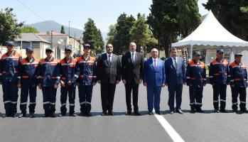 Ilham Aliyev inaugurated Balakan-Saribulag-Gabagchol-Khalatala highway