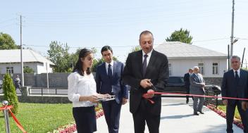 Ilham Aliyev attended opening of 180-seat orphanage-kindergarten in Gakh