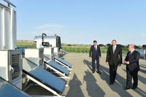 Ilham Aliyev viewed Samukh Agroenergy Residential Complex