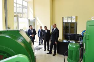 Ilham Aliyev launched Chichakli Hydroelectric Power Station after major overhaul