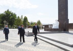 Ilham Aliyev viewed conditions created at Galaba Park in Goygol