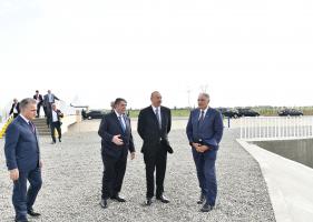 Ilham Aliyev attended opening of Shamkir-Samukh-Goranboy main irrigation channel