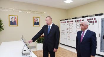 Ilham Aliyev launched Gadabay electrical substation