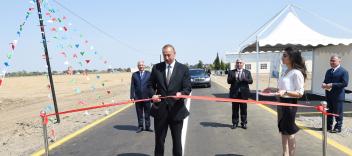 Ilham Aliyev opened Jalilabad-Astanli-Jangan-Soltankand highway after major overhaul