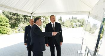 Ilham Aliyev has attended the launch of water supply and sewage systems in the city of Jalilabad