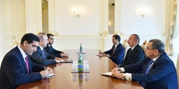 Ilham Aliyev received Turkish foreign minister