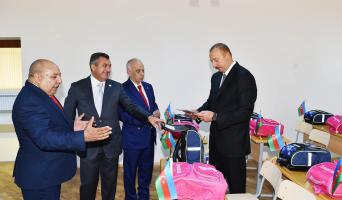 Ilham Aliyev viewed school No 212 in Narimanov district