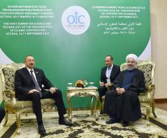 Ilham Aliyev met with Iranian President Hassan Rouhani in Astana