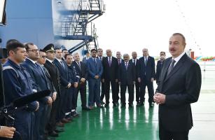 Speech by Ilham Aliyev at the launching ceremony of the  Khankendi subsea construction vessel