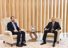 Ilham Aliyev met with Turkish minister of energy and natural resources