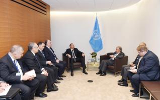 Ilham Aliyev met with UN Secretary-General Antonio Guterres in New York