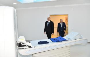 Ilham Aliyev viewed newly-renovated Neftchala Central District Hospital