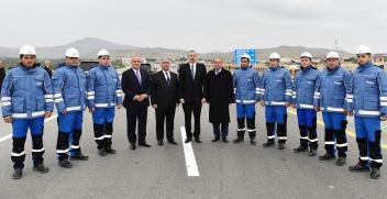 Ilham Aliyev inaugurated Jangi-Badalli section of Baku-Shamakhi-Mughanli highway