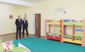 Ilham Aliyev inaugurated newly built kindergarten in Gobustan district