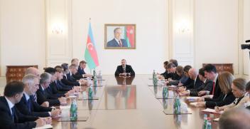 Ilham Aliyev received delegation of Council of European Union