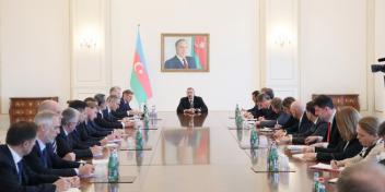 Opening speech by Ilham Aliyev at the reception of  the delegation of Council of European Union