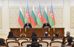 Ilham Aliyev and President Rumen Radev made press statements