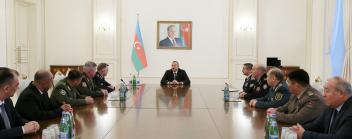 Ilham Aliyev received participants of 78th session of CIS Council of Border Troops Commanders