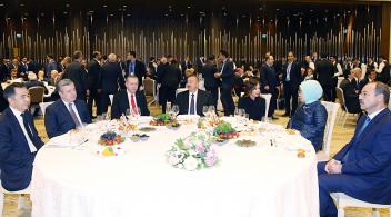 Reception was hosted for participants of opening ceremony of Baku-Tbilisi-Kars railway