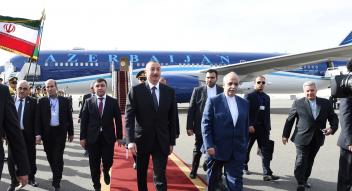 Ilham Aliyev arrived in Iran for working visit